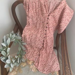 Wild Fable Pink Floral babydoll dress